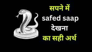 sapne mein safed saanp dekhna kaisa kya hota hai matlab shubh ashubh